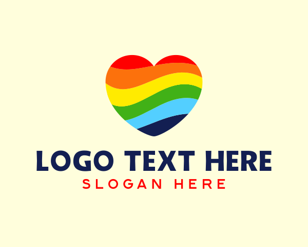 Heart Pride Rainbow